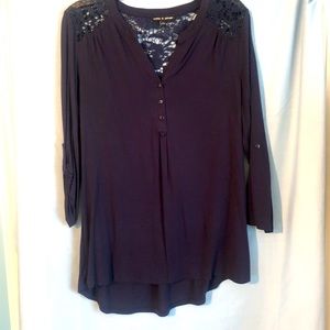 Cable & Gauge Navy Blue Size Large